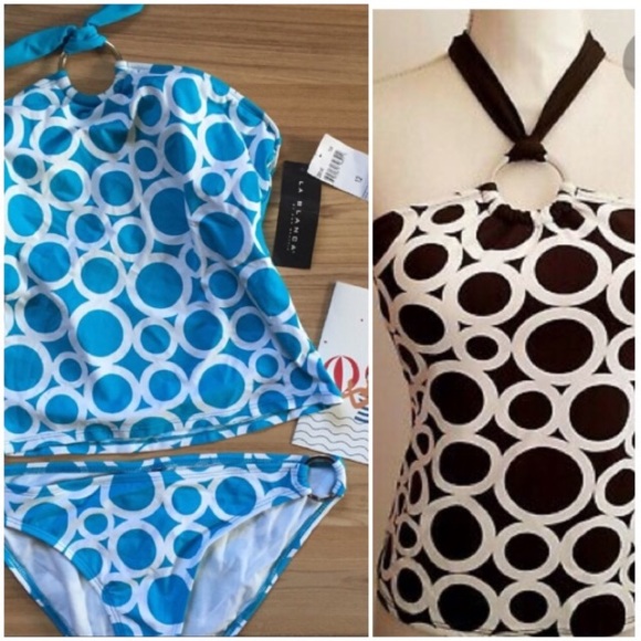 🆕La Blanca Halter Top/Bikini Bottom Sz 12 Suit - Picture 3 of 7